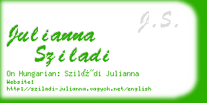 julianna sziladi business card